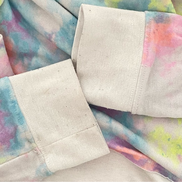 Inspired Hearts Tie Dye Pullover Hoodie Super Soft Cotton Candy Top Juniors L - Picture 16 of 16